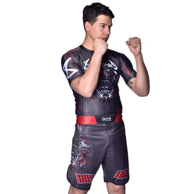 8 WEAPONS MMA-shorts Samurai 2.0 – Sort/Rød