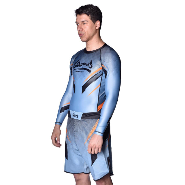 Shorts de MMA 8 WEAPONS Shift – Gris/Orange