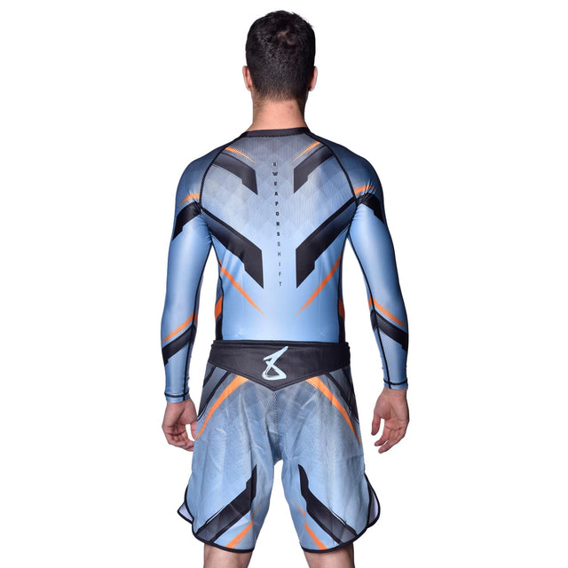 Shorts de MMA 8 WEAPONS Shift – Gris/Orange
