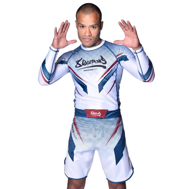 8 WEAPONS MMA-shorts Shift – Hvid/Navy/Rød