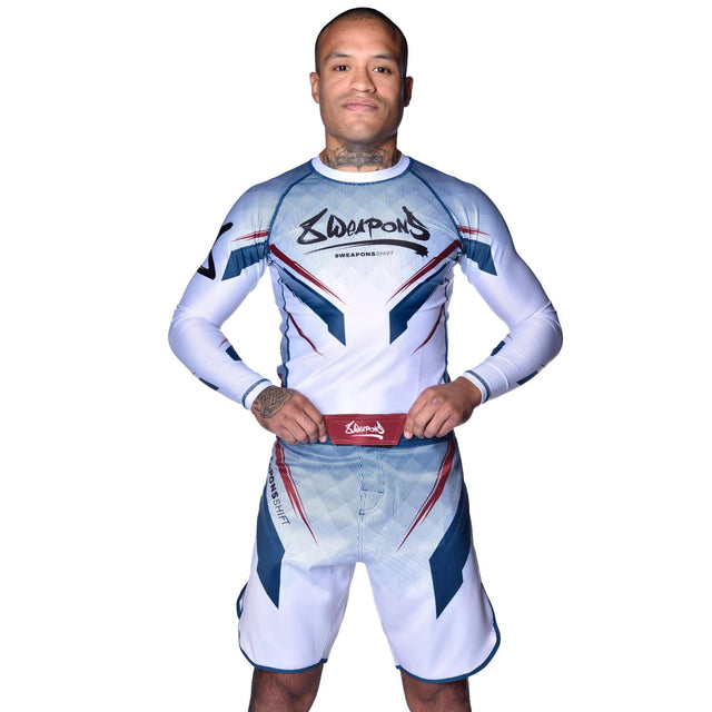 8 WEAPONS MMA-shorts Shift – Hvid/Navy/Rød
