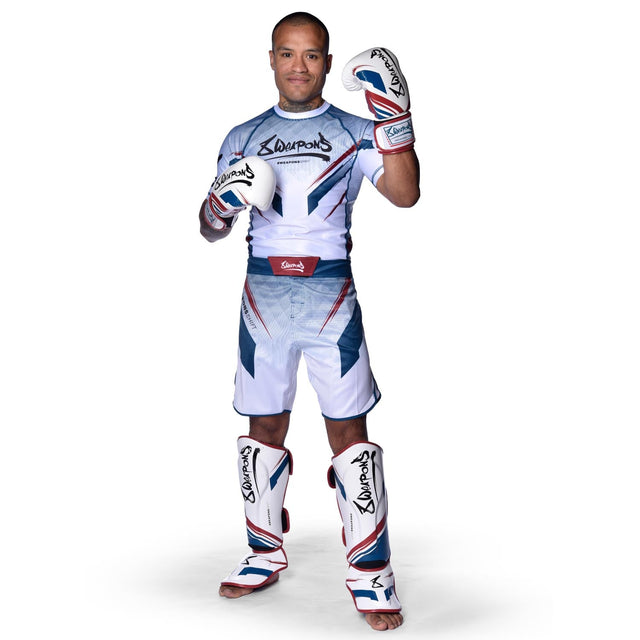 8 WEAPONS MMA-shorts Shift – Hvid/Navy/Rød