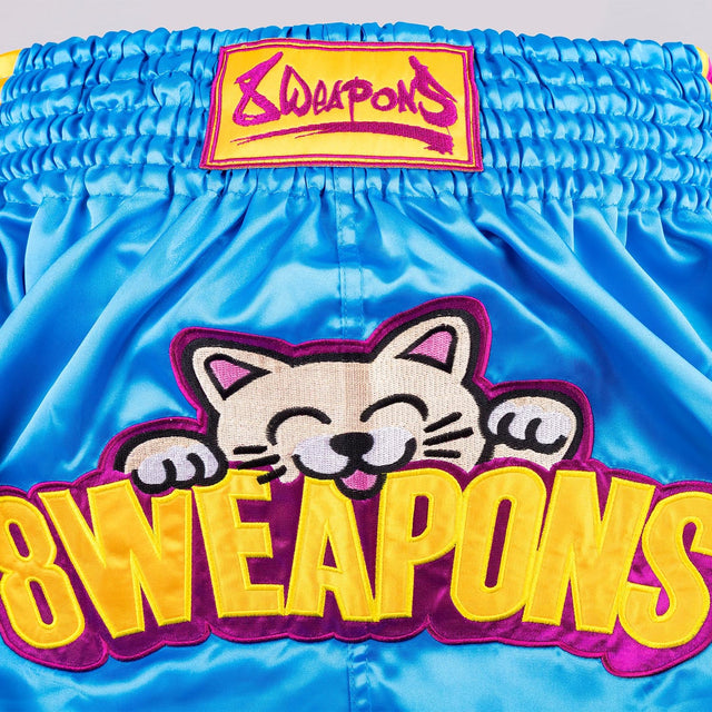 Shorts de Muay Thai 8 WEAPONS Meow Thai – Bleu/Violet