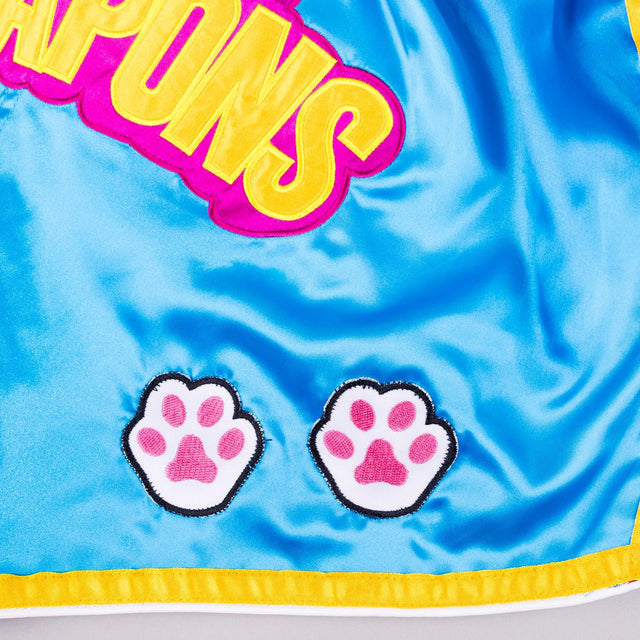 Shorts de Muay Thai 8 WEAPONS Meow Thai – Bleu/Violet