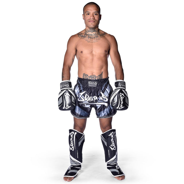 Shorts de Muay Thai 8 WEAPONS Shift – Noir mat