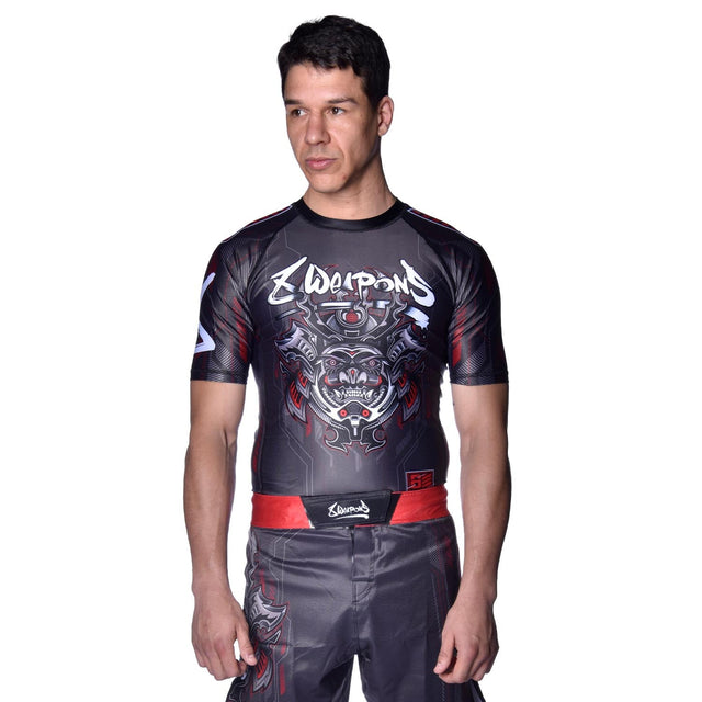 8 WEAPONS Rashguard Samurai 2.0 – Negro/Rojo