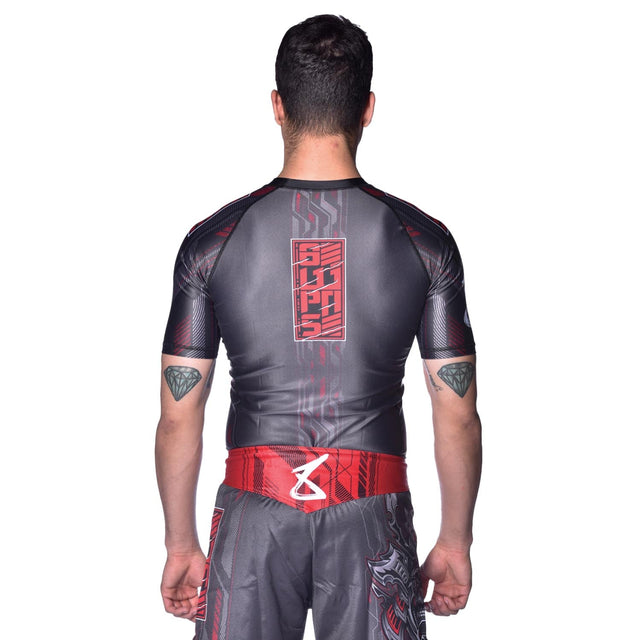 8 WEAPONS Rashguard Samurai 2.0 – Negro/Rojo
