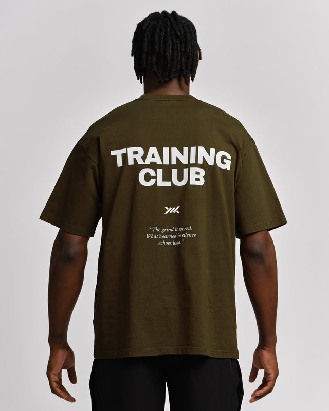 Camiseta de entrenamiento Caged Training Club – Verde caqui