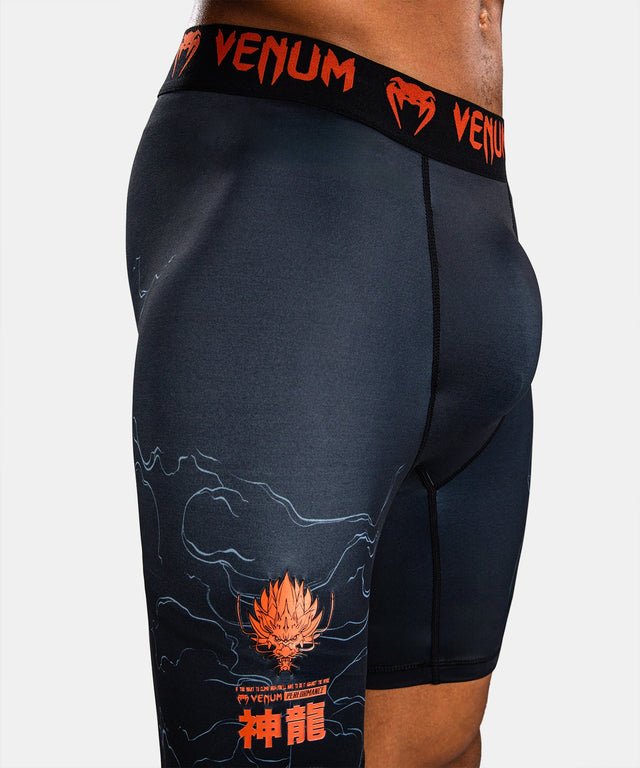 Venum Kompressionsshorts Thunder Dragon – Sort/Grå/Kobber