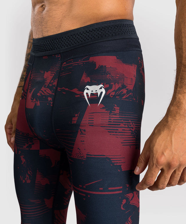 Mallas de compresión Venum UFC Zenith – Azul marino/Burdeos/Plata