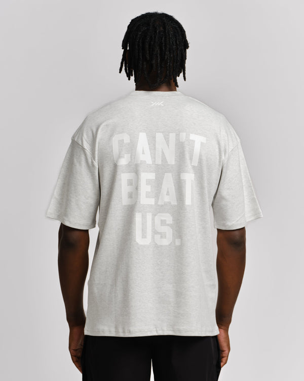 Caged T-Shirt 'CBU' - Světle šedé