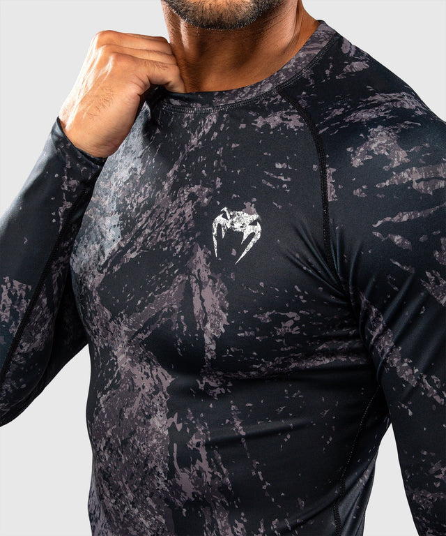 Venum Rashguard Rage & Workout Dlouhé rukávy – Černá/Šedá