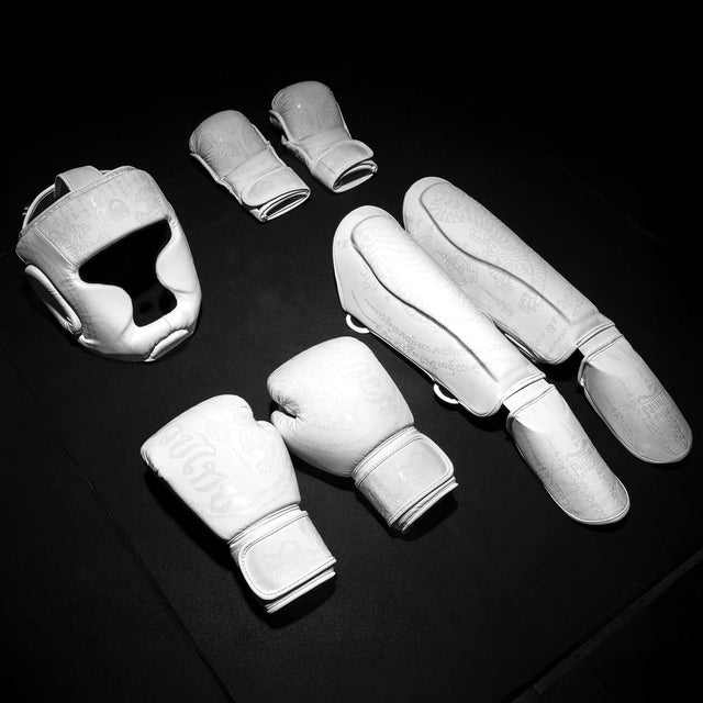 Casco da boxe Phantom Athletics Muay Thai – Bianco Gelo