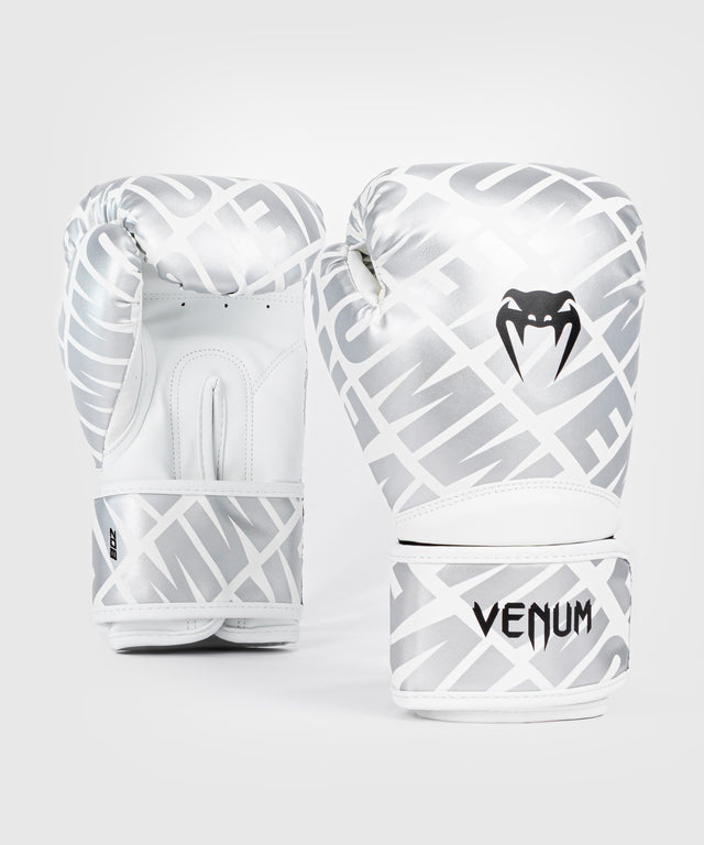 Mănuși de box Venum Contender 1.5 XT Copii – Alb/Argintiu