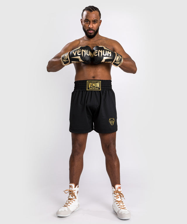 Pantaloncini da boxe Venum Classic – Nero/Oro