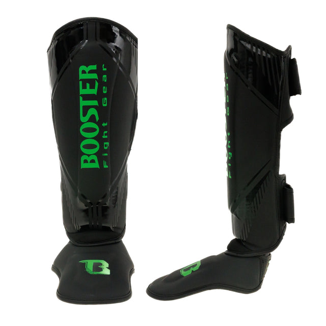 Espinilleras Booster Bangkok – Negro/Verde