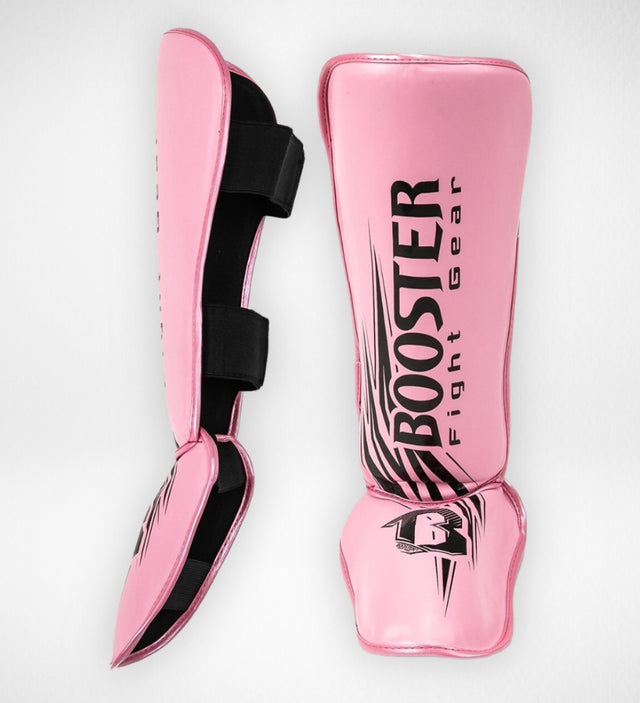 Booster Benskydd för barn – Rosa/Svart