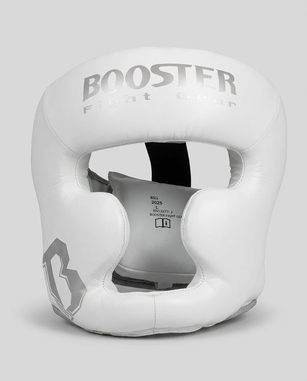 Booster Kopfschutz BHG2 – Weiß/Silber