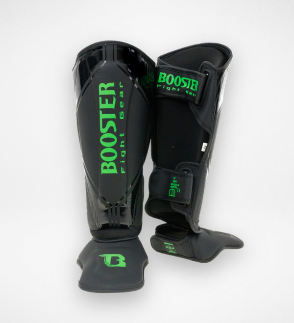Espinilleras Booster Bangkok – Negro/Verde