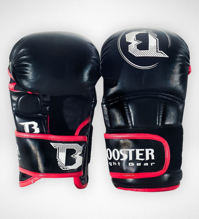 Booster MMA sparringshandsker Pro - Sort/Rød