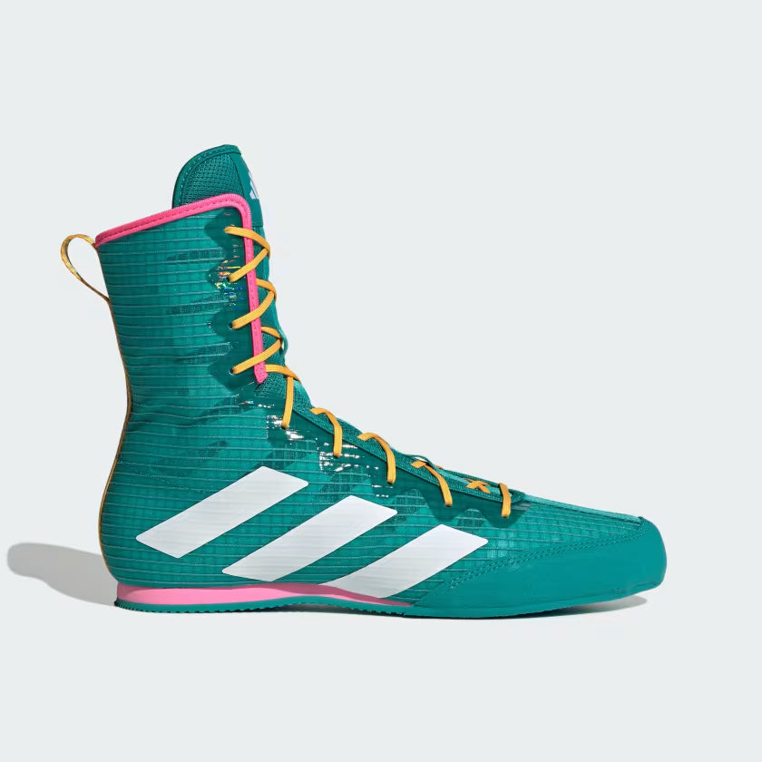 Boxerské boty Adidas Box Hog 4 – Zelené/Oranžové/Růžové