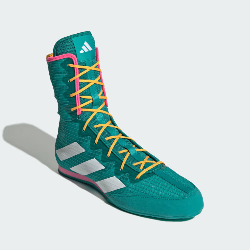 Boxerské boty Adidas Box Hog 4 – Zelené/Oranžové/Růžové