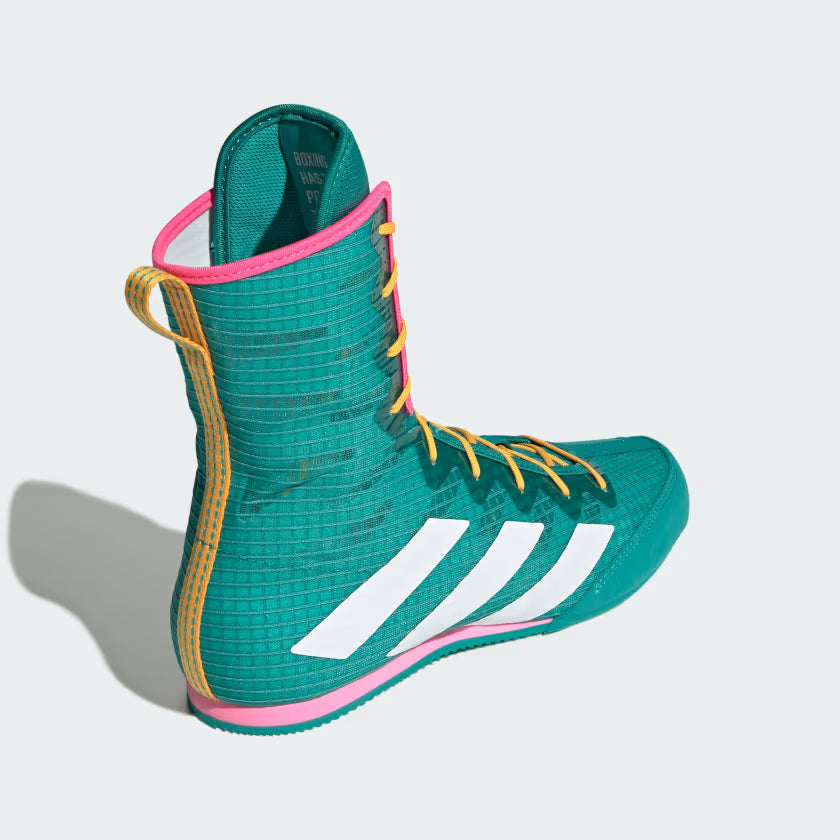 Boxerské boty Adidas Box Hog 4 – Zelené/Oranžové/Růžové