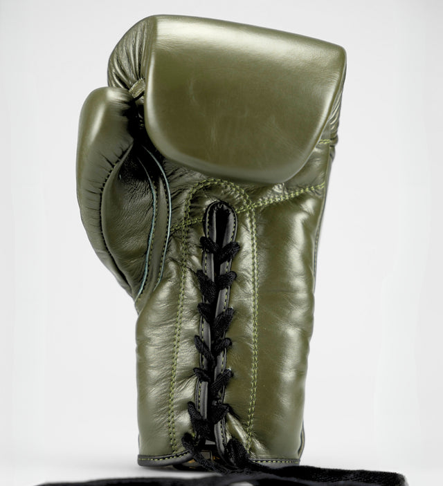 Guantoni da boxe Caged X Series con lacci – Cachi/Nero