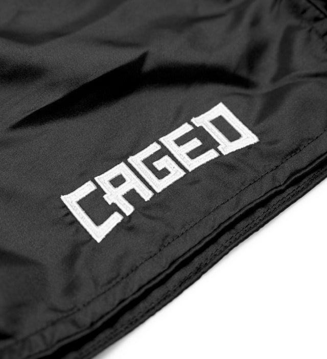 Caged Muay Thai shorts Classic – Sort/Hvid
