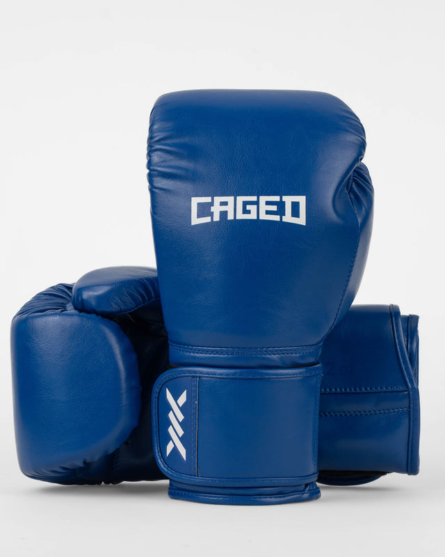 Caged Core Boxhandschuhe – Blau/Weiß