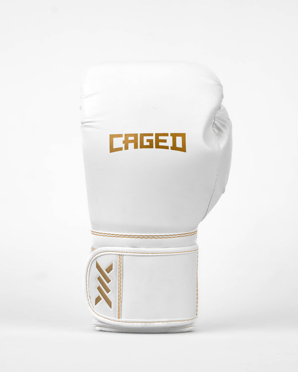 Caged Boksehandsker Core - Hvid/Guld
