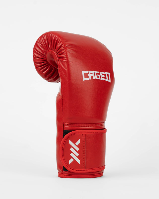 Guantes de boxeo Caged Core – Rojo/Blanco