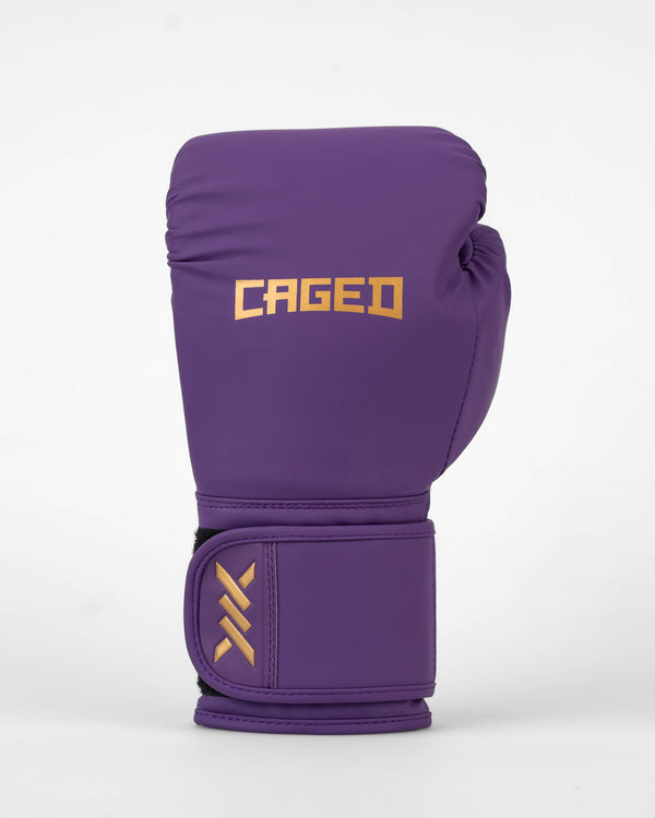 Caged Boksehandsker Core - Lilla/Guld