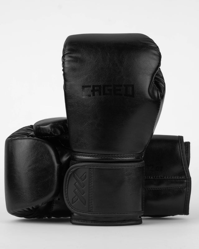 Mănuși de box Caged Core – Negru/Negru
