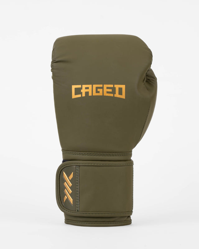 Guantoni da boxe Caged Core – Cachi Verde/Oro