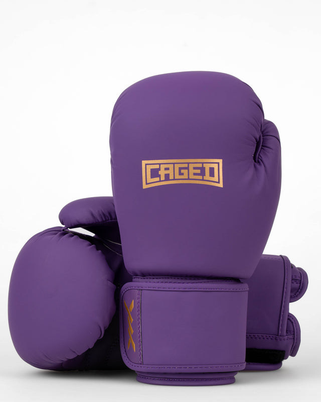 Gants de boxe Caged Shadow – Violet/Or