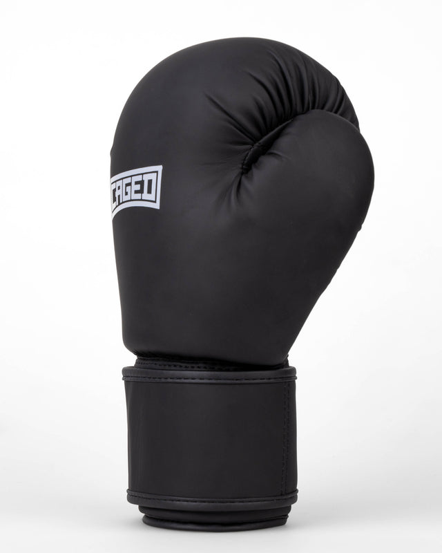 Luvas de boxe Caged Shadow – Preto Mate/Branco