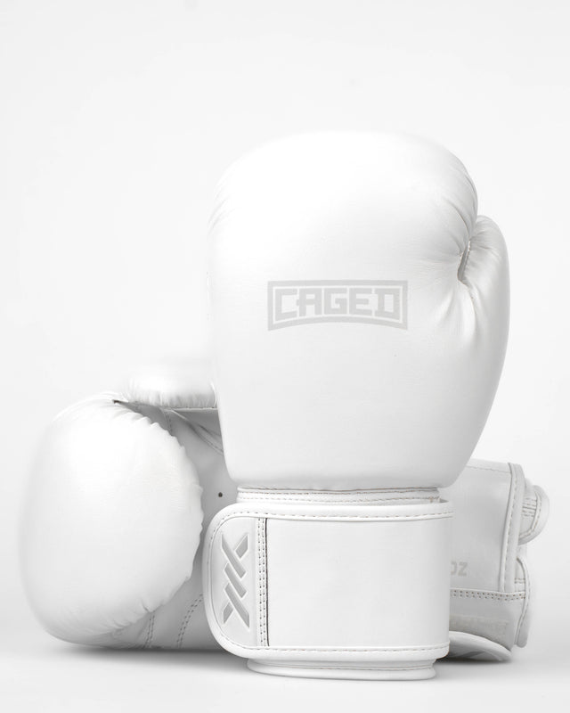 Luvas de boxe Caged Shadow – Branco/Branco