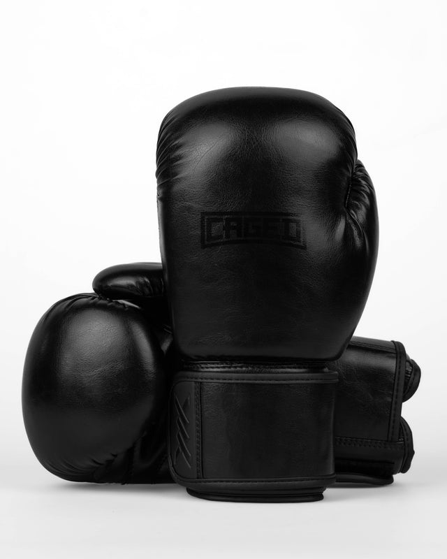 Mănuși de box Caged Shadow – Negru/Negru