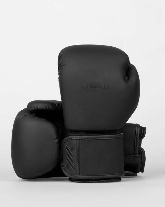 Caged Boxhandschuhe Spark Kinder – Matt Schwarz