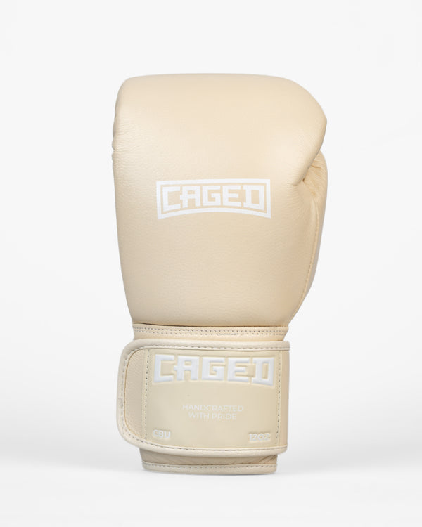 Mănuși de box Caged 'X' Series – Alb Crem