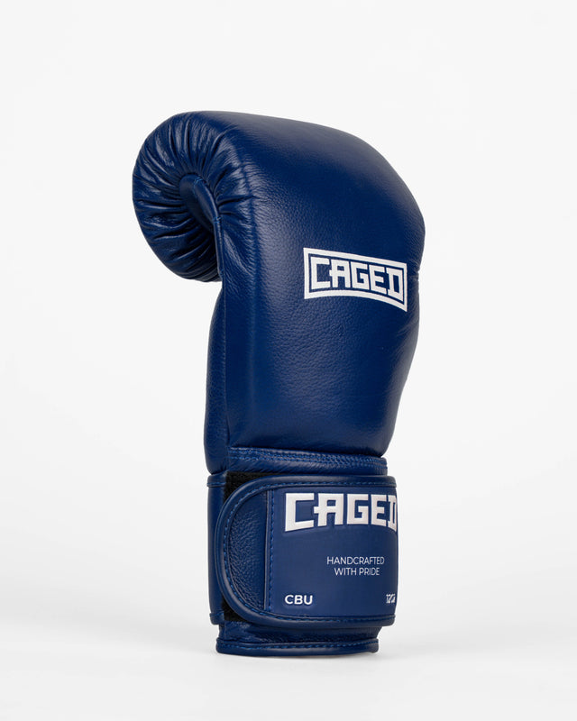 Caged Boxningshandskar 'X' Series – Navy Blå/Vit
