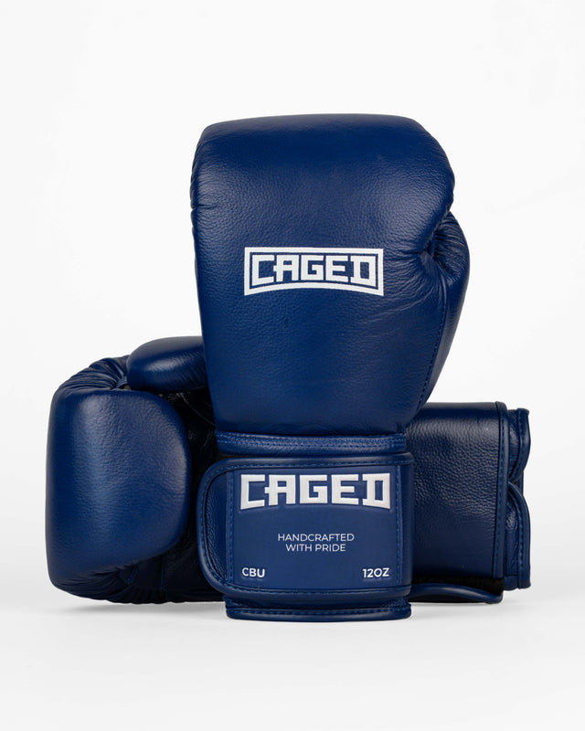 Caged Boxningshandskar 'X' Series – Navy Blå/Vit