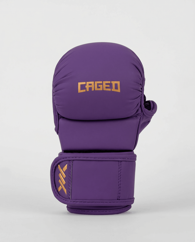 Caged MMA Sparringshandsker Shadow - Lilla/Guld