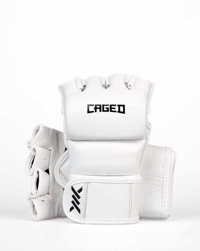 MMA rukavice Caged 'X' Series – Bílá/Černá