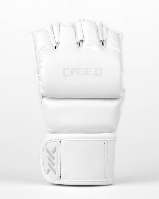 MMA rukavice Caged Shadow – Bílá/Bílá