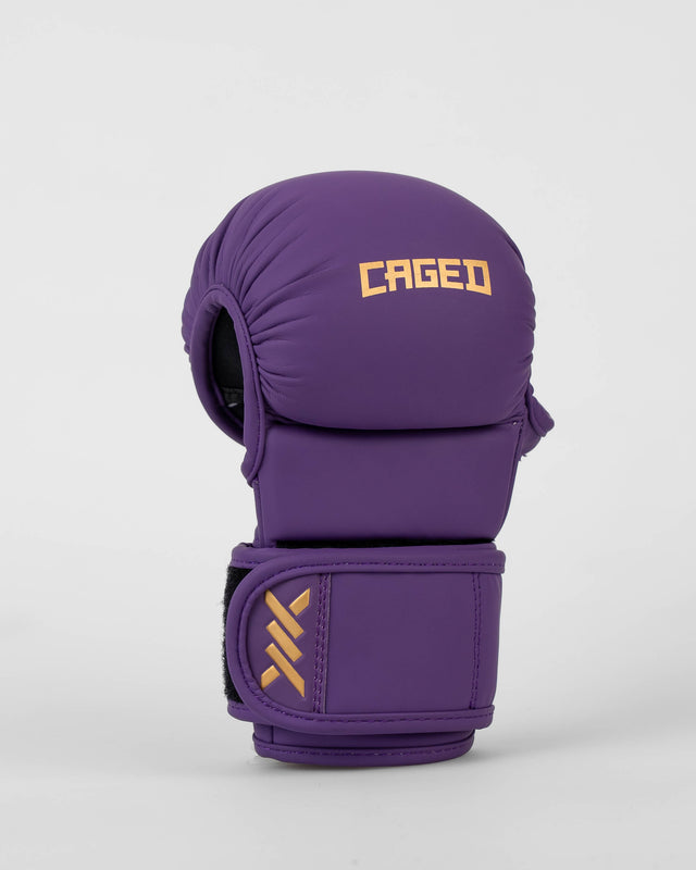 Caged MMA Sparringshandsker Shadow - Lilla/Guld
