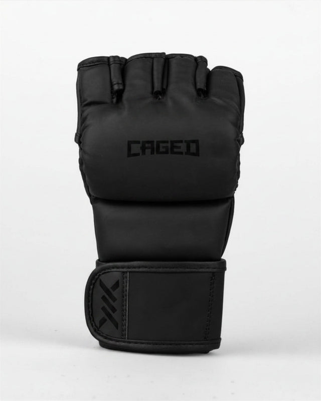 Caged MMA-Handschuhe Shadow – Matt Schwarz