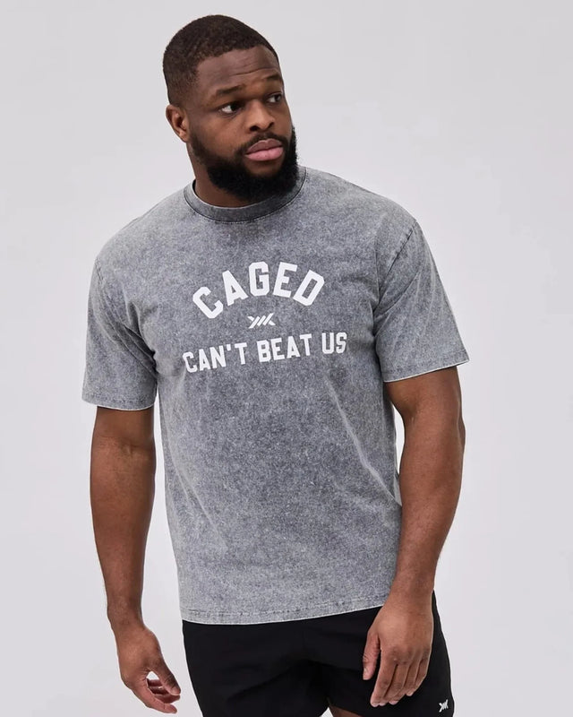 Caged Club T-shirt - Washed Grå