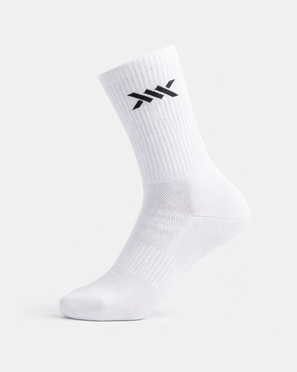 Caged Crew Socken – Weiß